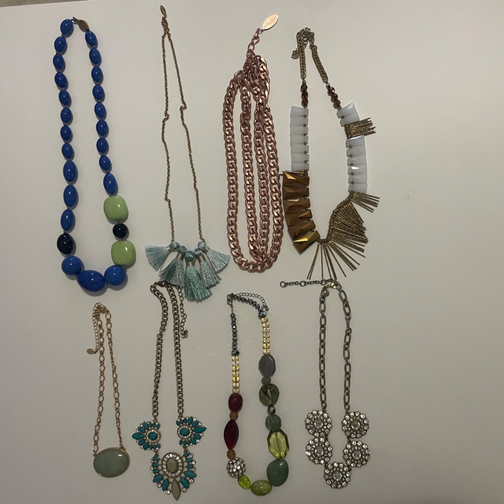 Elegant Multicolor Necklace Set (Anthropologie, JCrew, 2028, BaubleBar, etc.)